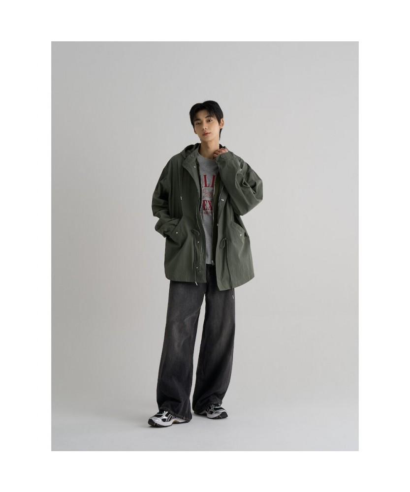 8Seconds Detachable Fishtail Hooded Short Jacket Khaki