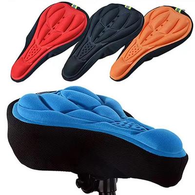 Silicone Cycling Bicycle Bike Saddle Breathable Gel Cushion Soft Pad Seat Cover