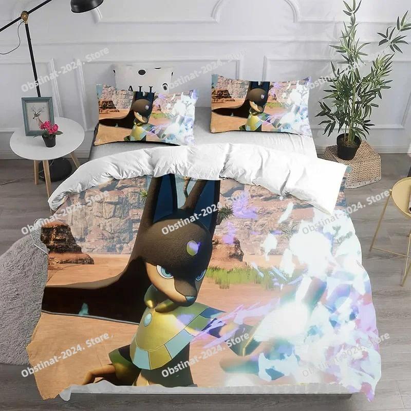 Nieuw Spel Palworld Beddengoed Set Beddengoed Set Beddengoed Dekbedovertrek Laken Kussensloop Bed Zacht Dekbedovertrek Volledig Queen King Maat