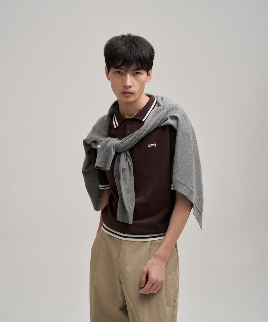 LE TIGRE Tennis Polo Knit (Mild Brown)