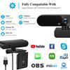 X13 HD Webcam: 1080p/2K/4K USB Camera for Online Classes & Live Broadcasts