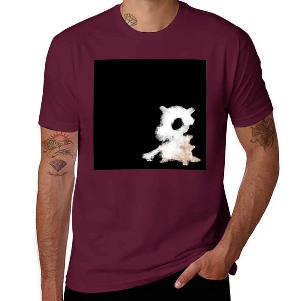Lonely Cubone Tshirt Short Sleeve Tee Graphics Blacks Mens T Shirts Pack