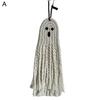 Halloween Ghost Wall Hanging Decoration Boho Handwoven Cotton Rope Ghost
