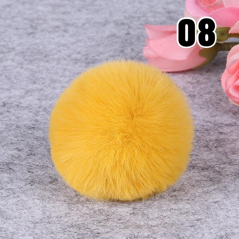 20PCS Imitation Rabbit Fur Ball Handmade Clothing Bag Decoration Artificial Fluffy Soft Pompons Colorful Balls for DIY Keychain