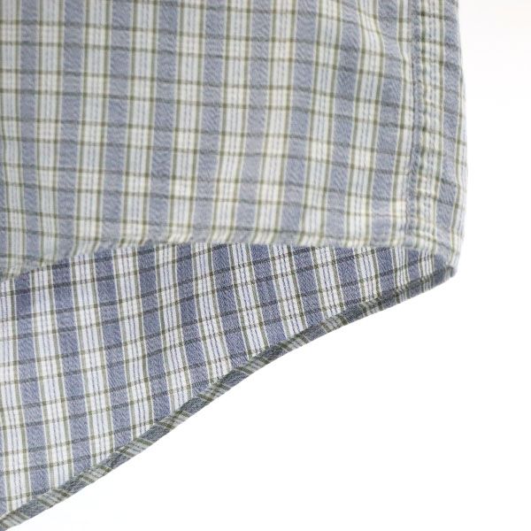 BURBERRY 80s Made in USA Vintage Check Pattern Short sleeve Button down shirt Men's Used