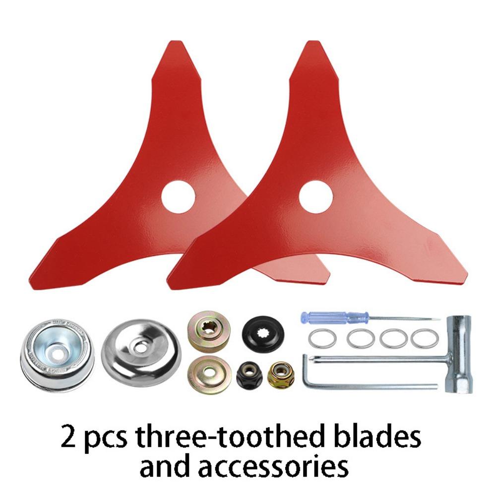 3 Tooth Design Brush Cutter Cutting Plate Grass Cutter Lawn Mower Cutter  Grass Trimming