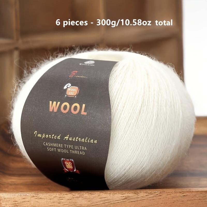 1PC Luxurious Wool Yarn Ultra Soft Anti-Pilling DIY Kit for Crochet & Hand Knitting Warm and Comfortable Wool Yarn 211g/10.58oz