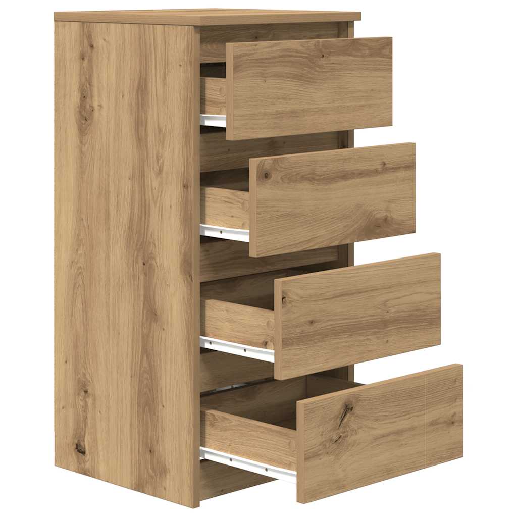 vidaXL Sideboard Artisan-Eiche 37,5x35x76 cm Holzwerkstoff