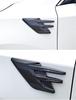 Decorative Car Side Fender Air Outlet Vent Cover Bonnet Decor Molding Part Car Styling Shark Gill Decoration Sticker Carbon Fiber Color