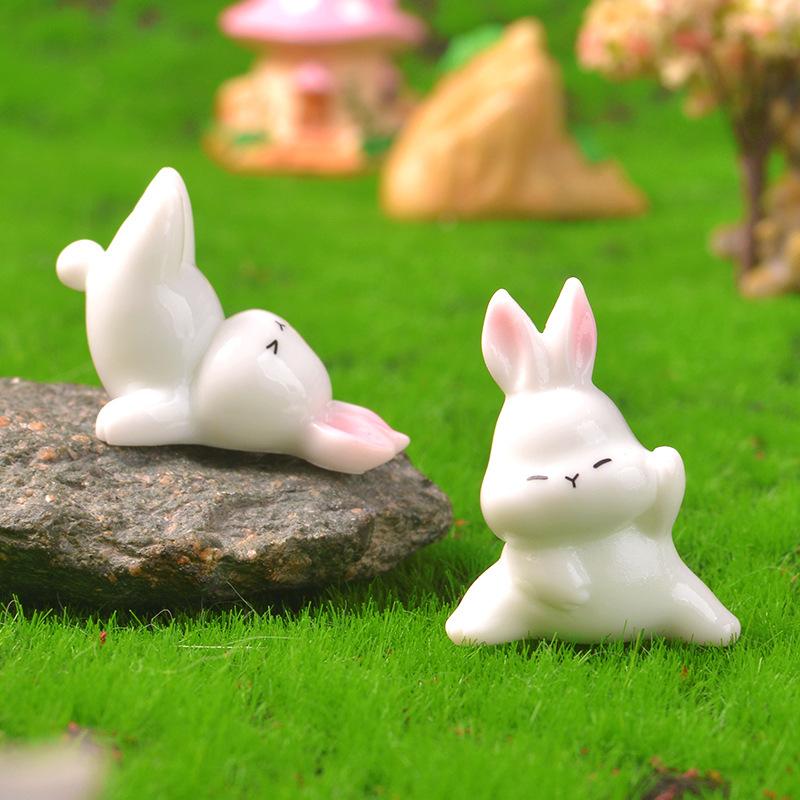 Cute and Sporty Little Rabbit Home Desktop Decoration Accessories Cartoon Rabbit Ornaments