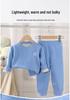 Kids' Cashmere Silk Set - Soft, Thickened Warm Underwear for Toddlers, Boys & Girls; Perfect Autumn Base Layer Top & Bottoms.