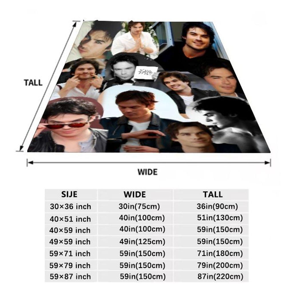 Kolekce přikrývek s koláží Iana Somerhaldera - Víceobrazový měkký flanelový přehoz s ikonickými pózami a styly - Útulná domácí dekorace, Perfektní pro