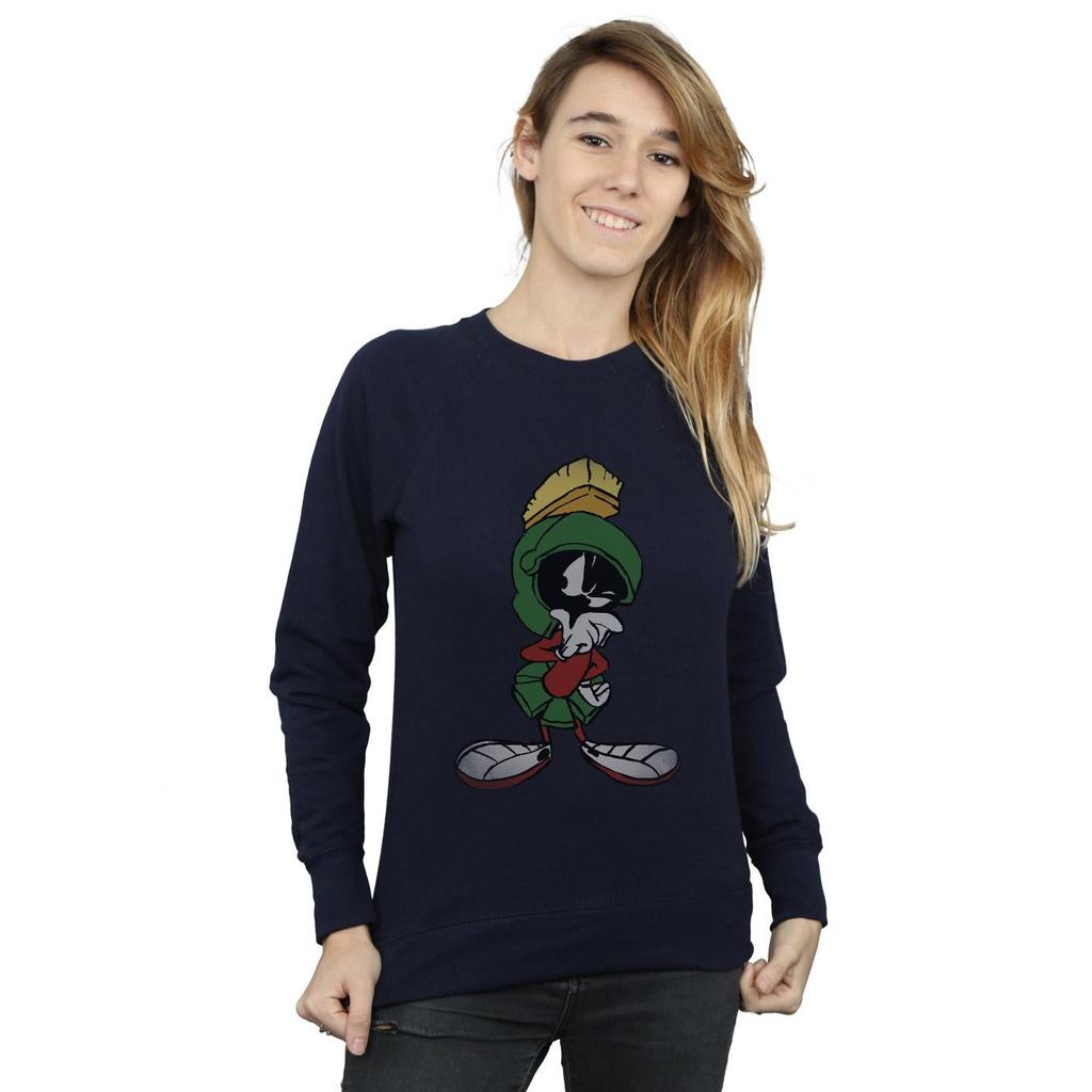 Looney Tunes Womens/Ladies Marvin The Martian Pose Heather Sweatshirt