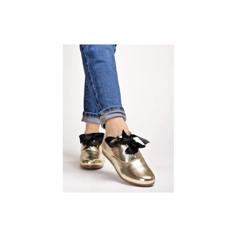 Shoetopia Women S Casual Shoes Golden, 3 Uk 3 UK золотистый
