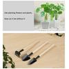 3Pcs Shovel Rake Spade Set Mini Garden Tools Multifunction Bonsai Tools Set Wooden Handle Garden Tool Sets for Indoor Gardening