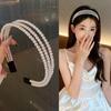 Sweet and Ethereal French-Style Pearl Headband for Women, Bridal Hair Accessory, Versatile for Girls' Daily Wear