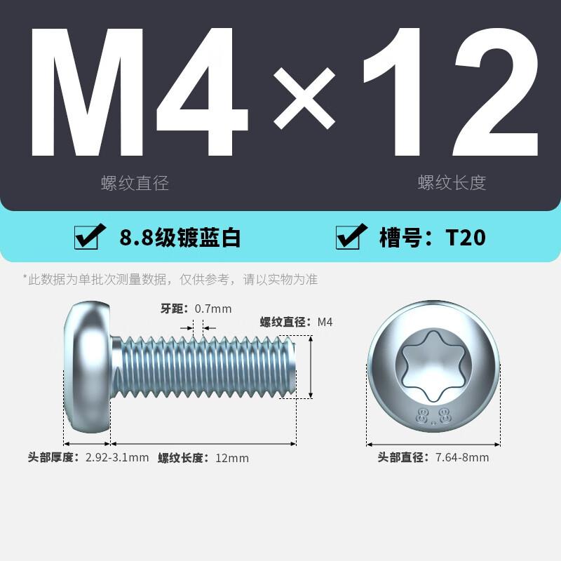 Galvanized Pan Head Torx Anti-Theft Machine Screw