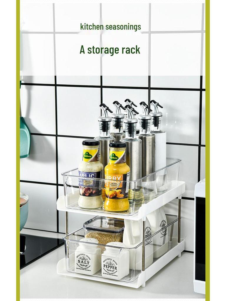 Multifunktionell kosmetikförvaring & kökskryddställ med lådor