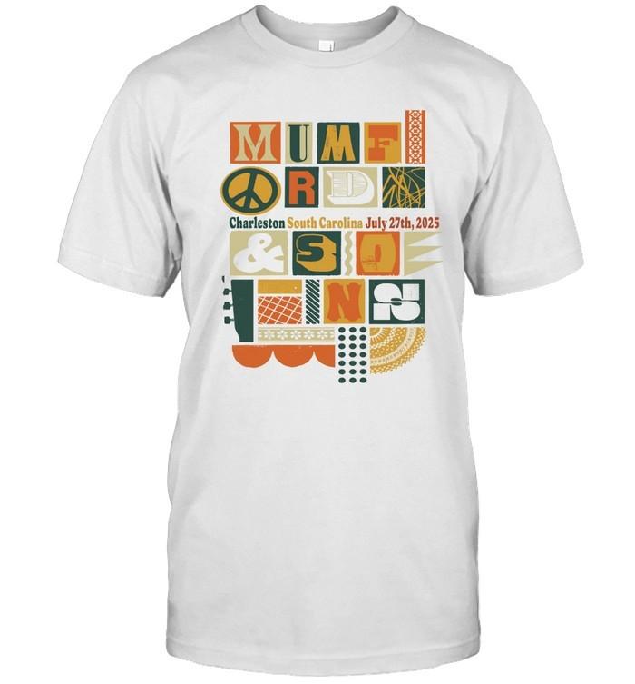 Mumford & Sons Tour 2025 Charleston, SC Shirt-Unisex T-Shirt Unisex T-Shirt L