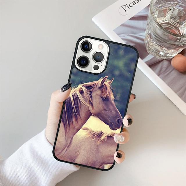 horses Running Phone Case Cover For iPhone 17 Air 15 16e 14 13 11 12 Pro Max Max Plus Back Coque shell