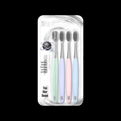 Saky Gum Care Charcoal Silk Toothbrush (4-Pack)