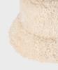 FALLETT Reversible Shearling Bucket Hat Beige