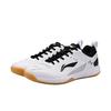 LiNing Feather Shock Absorbers Slip Resistant Abrasion Resistant Breathable Low Top Badminton Shoes Unisex White Black AYTS034-5