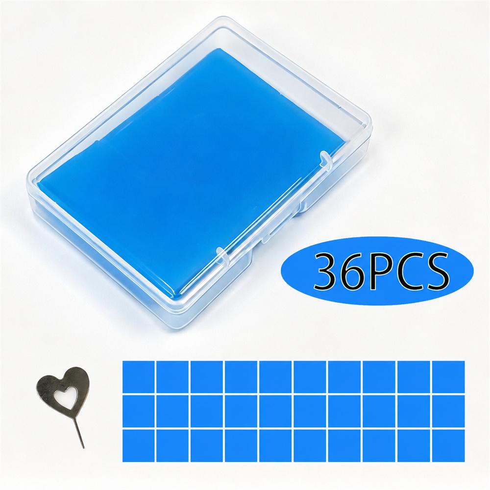 36 pz Contenitore Scatola Stoccaggio Argilla Pittura Luminosa Cera per Punto Croce Pittura Diamante Cera Colla Fango Ricamo FAI DA TE