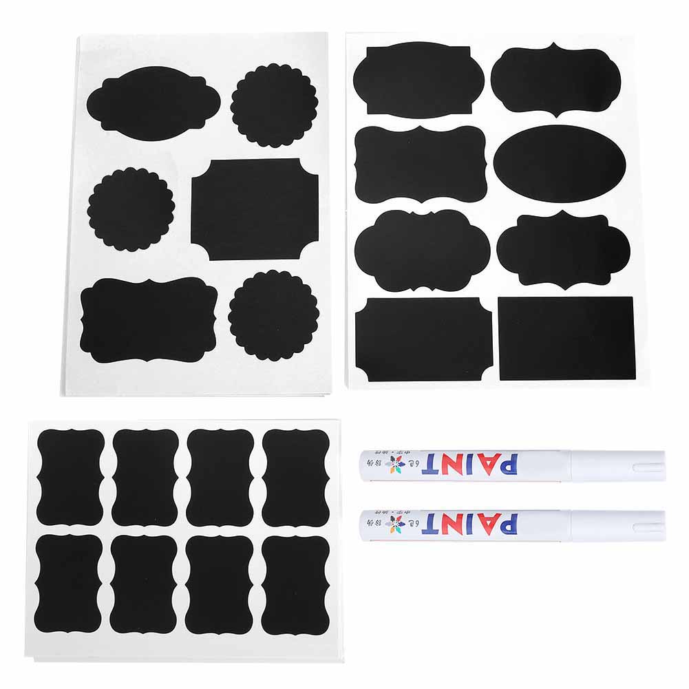 216 sztuk Wodoodpornych Naklejek Tablicowych Naklejka z Etykietą na Doniczkę z 2 szt. Długopisu (Typ afH)