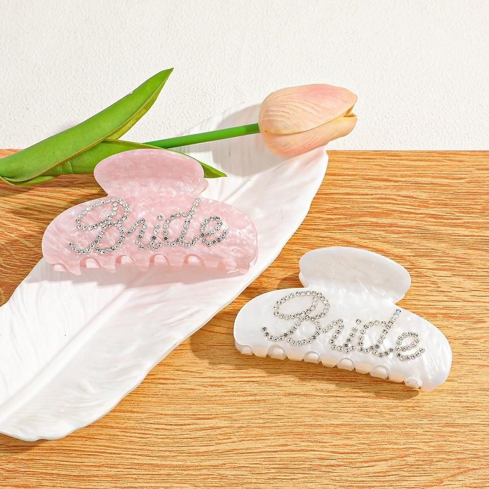 Bridal Shower Decoration Bride Letter Hair Claws Hair Claw Clips Party Supplies