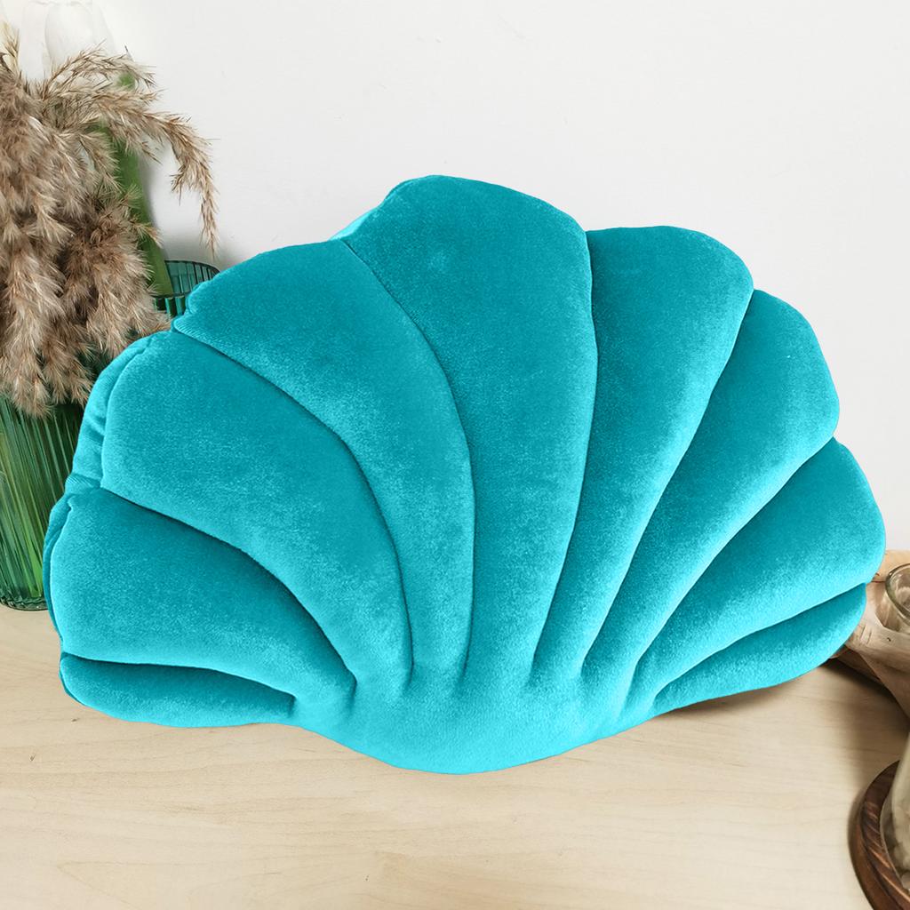 Pillow Cushion Soft Textured Vibrant Color Shell-Shaped Stuffed Throw Pillow Soft Wear Resistant High Elasticity Floor Cushion