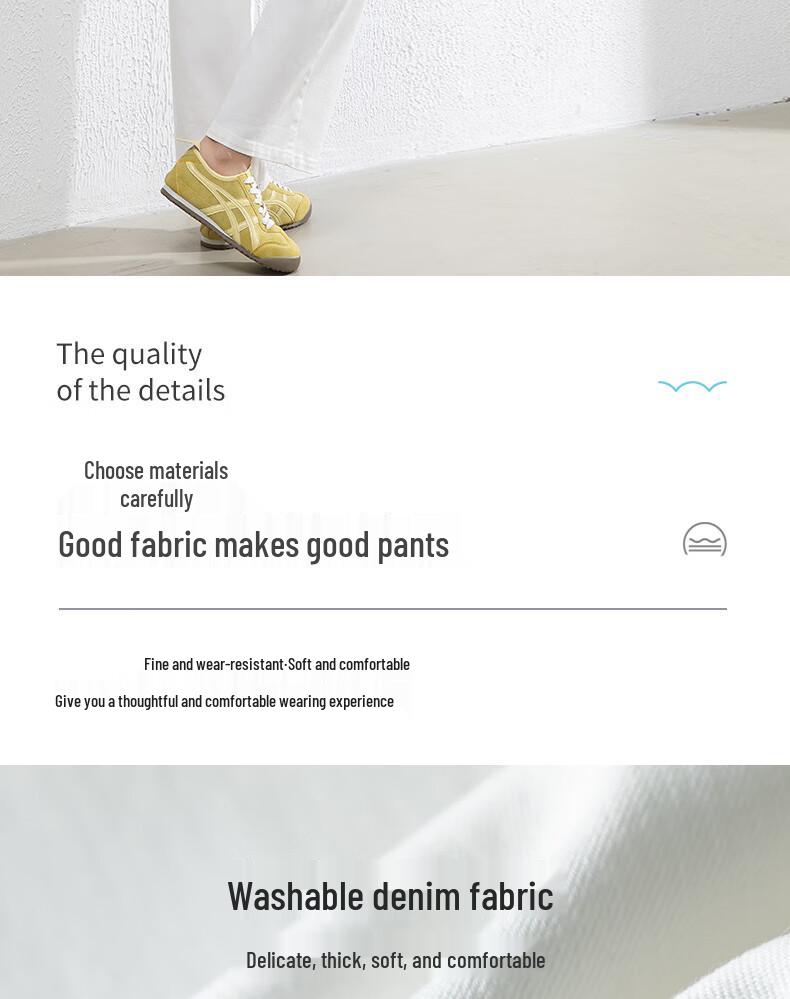 Fanzhen Women's High-Waist Wide-Leg Cropped Denim Jeans