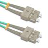 Qoltec Patchcord światłowodowy SC/UPC - SC/UPC | Multimode | 50/125 | OM4 | Duplex | 5m