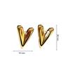 High-End Light Luxury Peach Heart Stud Earrings - Stainless Steel