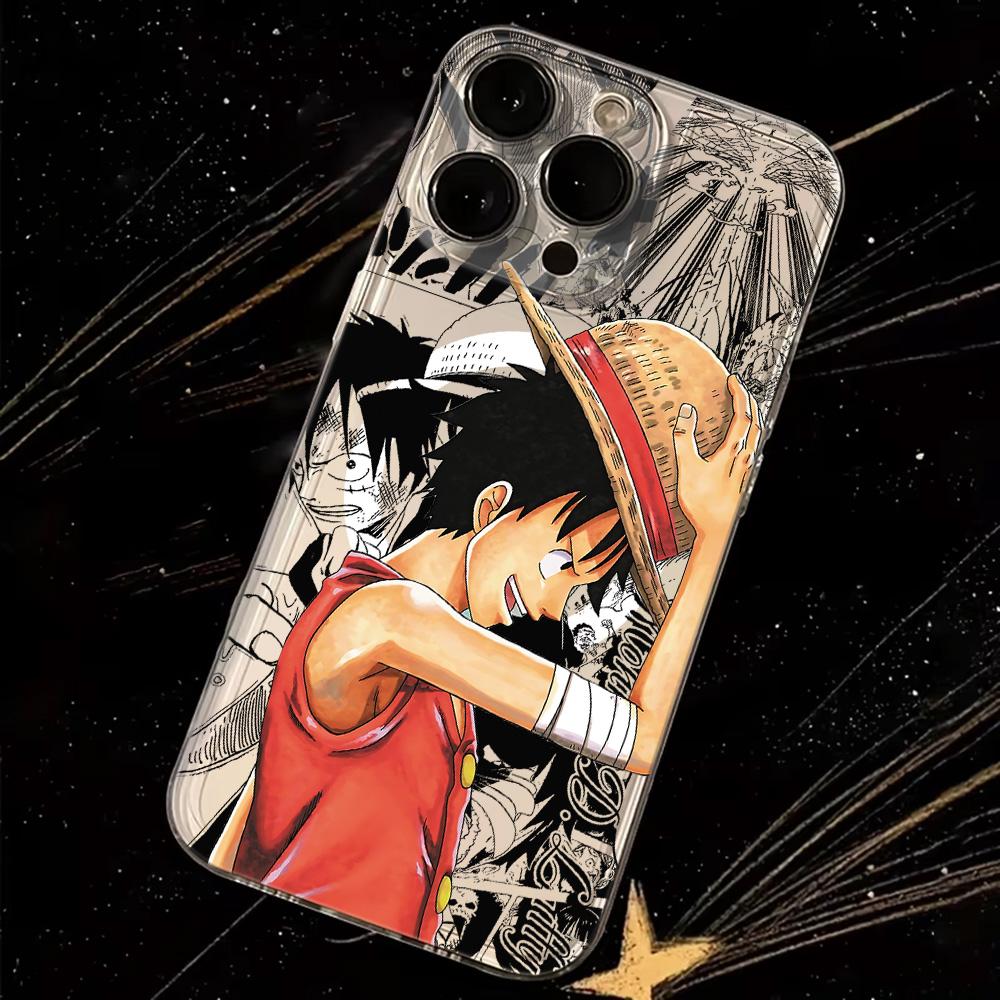 Anime Ones Pieces Luffys Magnetic Phone Case for Samsung Galaxy S25 S24 S23 S22 S21 S20 FE Edge Plus Ultra 5G Soft Clear TPU