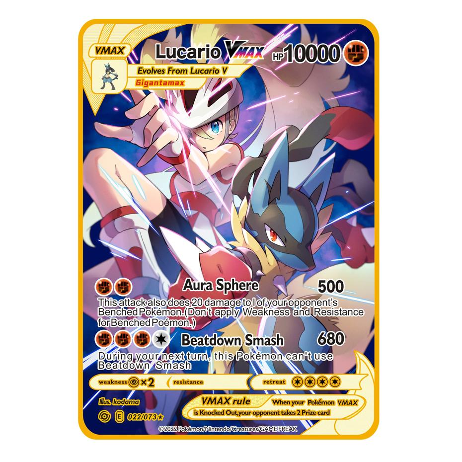 NEW Metal Card 10000 Points Arceus Charizard Super Card Golden English Mewtwo Vmax GX EX Anime Collection Card Gift