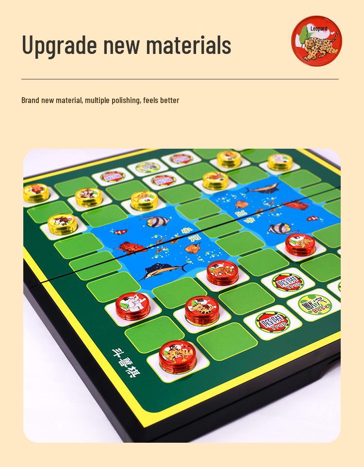 Large Magnetic Flying Chess & Checkers Game: Parent-Child Educational Puzzle for Adults & Kids