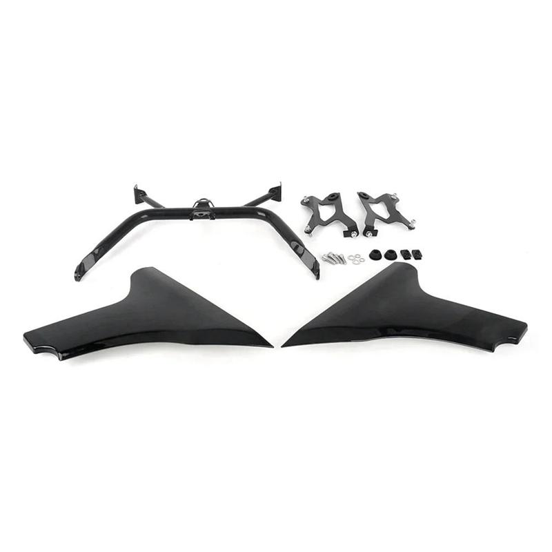 A28G-Motorcycle Side Fairing Cover Side Fairing Cover For Touring Road Glide FLTRXSE Motorcycle Side Panel Cover Black