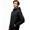 Anta Three-In-One Warm Water-Resistant Solid Color Hooded Zipper Soft Shell Jacket Men Jackets Basic-Black 452540210-1