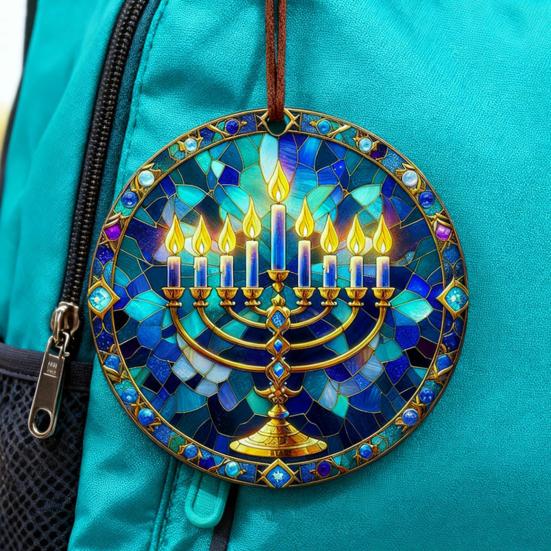 1/2/3Pcs Ceramic Ornament Engraved Colorful Comfortable Feel Decorative Stained Glass Hanging Pendant Garden Balcony Decor