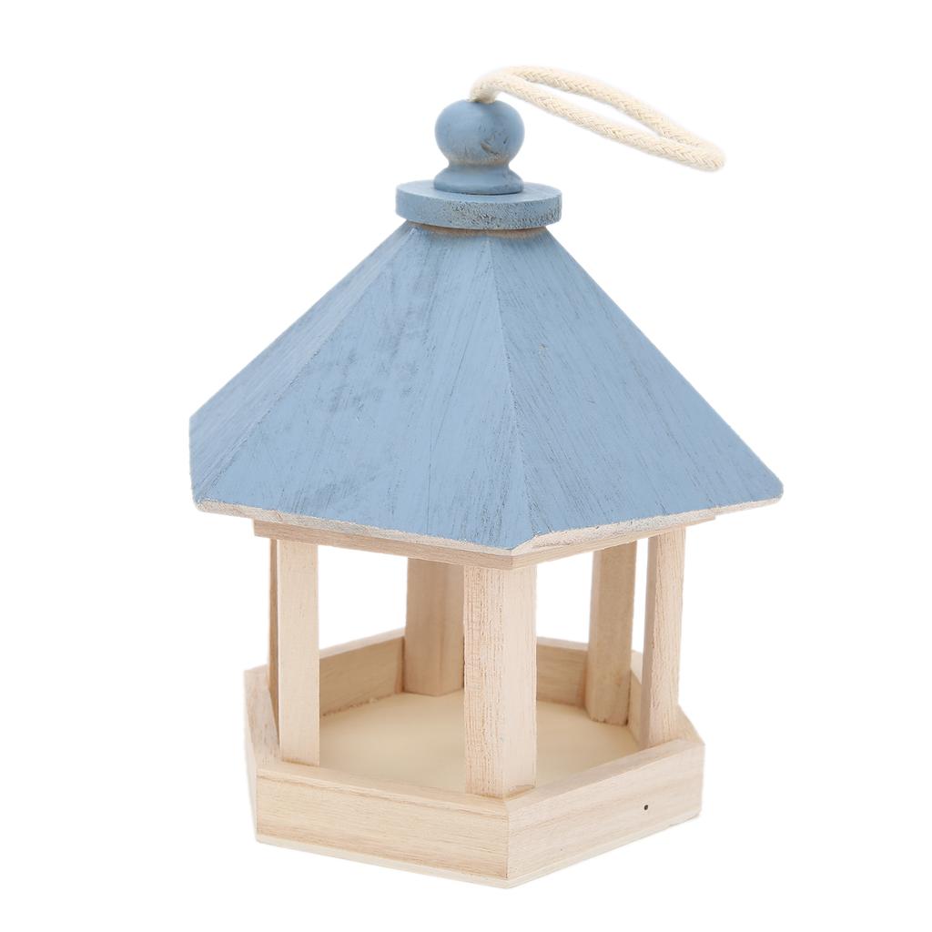 Holz Vogelhaus Handgemacht Outdoor Fütterer für Papageien Vogelhaus Futterspender mit Dach