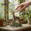 DIY Perlen-Set Materialpaket 3D Mythischer Wald Serie Komplette Bastelpackung für Anfänger mit Hochwertigen Acryl- und Glasperlen Glanzperlen Katze Fuchs Wolf Krähe