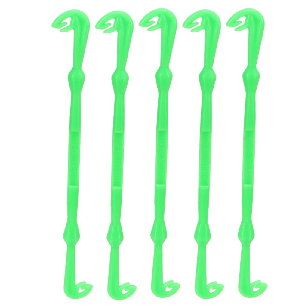 5Pcs Portable Fishing Line Knot Tool Green Plastic Hook Knot Tying Tool Fishing Gear