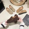 Big-headed lazy shoes Boken autumn ugly cute Boken shoes one-pedal women's 2025 retro new inner height-increasing Doudou shoes