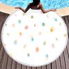 Watercolor Dots Round Beach Towel Abstract Geometric Shawl Beach Blanket Large Lightweight Quick Dry Absorbent Soft Pool Towel