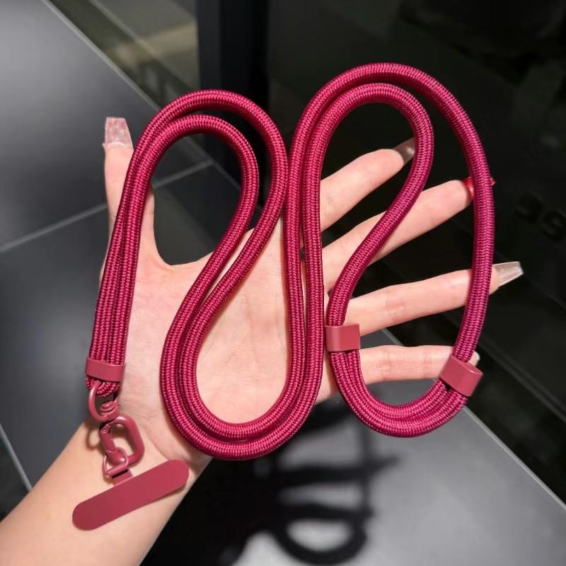 Cordón de Teléfono Ajustable Universal Correa de Collar Cruzada Funda de Teléfono Cuerda Larga para Colgar con Clip Antiperdida Duradero y Resistente