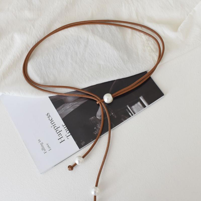 

[ZYAS]Thin Waist Rope For Women Fashion Decorative Summer Waist-Cinching With Skirts Slimming Waist Belts Strap хакі