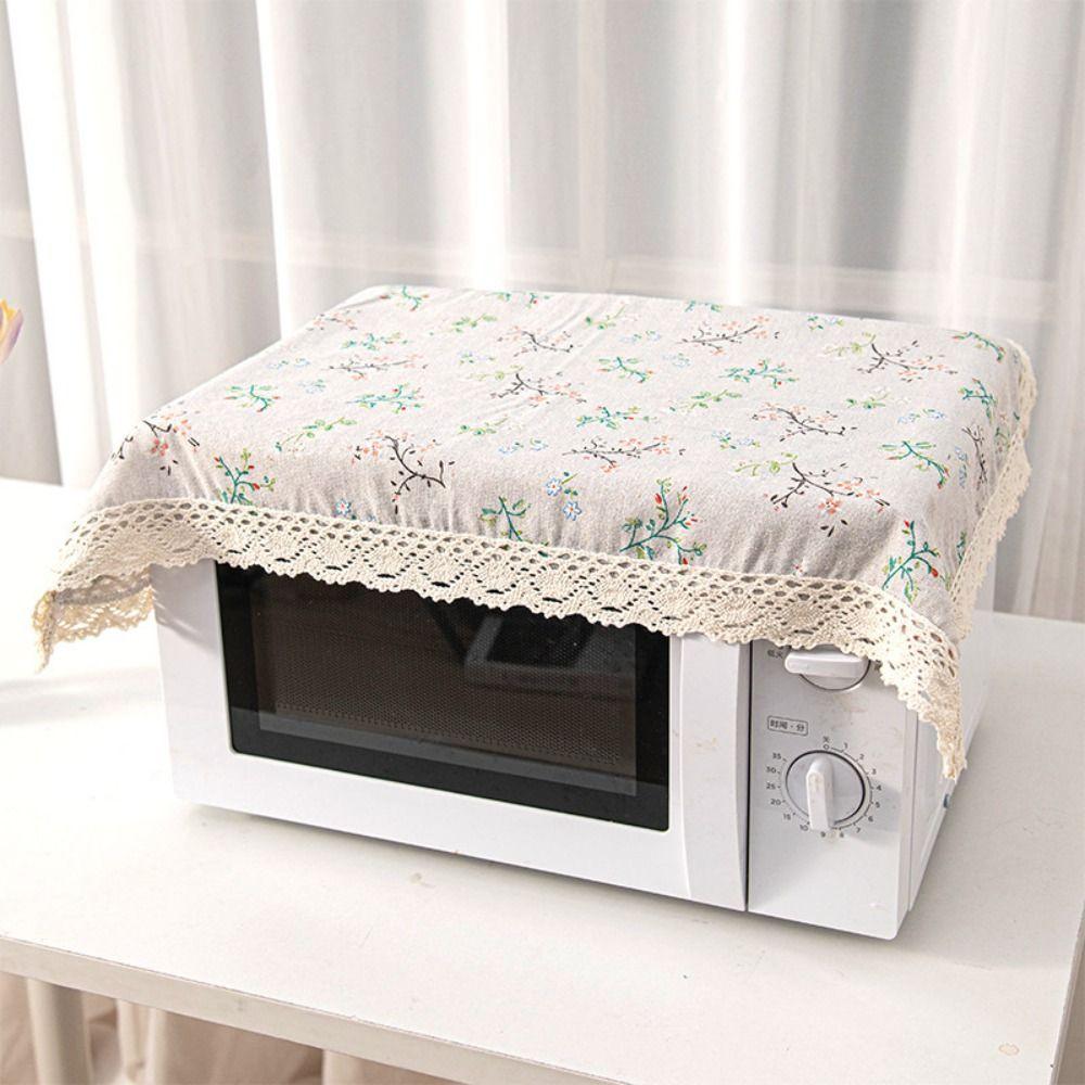 1Pcs 40x60cm Microwave Dust Cloth Dustproof Lace Tablecloth  for Desk Photo Background