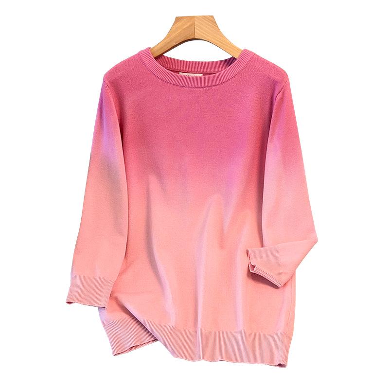 Plus Size Women's Loose Round Neck Pullover Sweater, Bust 150/160, Fits 200-350 Jin