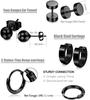 16-Piece Fashion Earring Set: Cross-Border Hot-Selling Double-Sided, Simple Barbell, Round, and Coil Studs